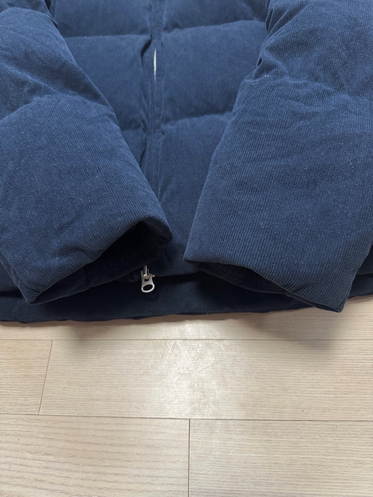 일꼬르소 세미오버핏 코듀로이 패딩 m 2