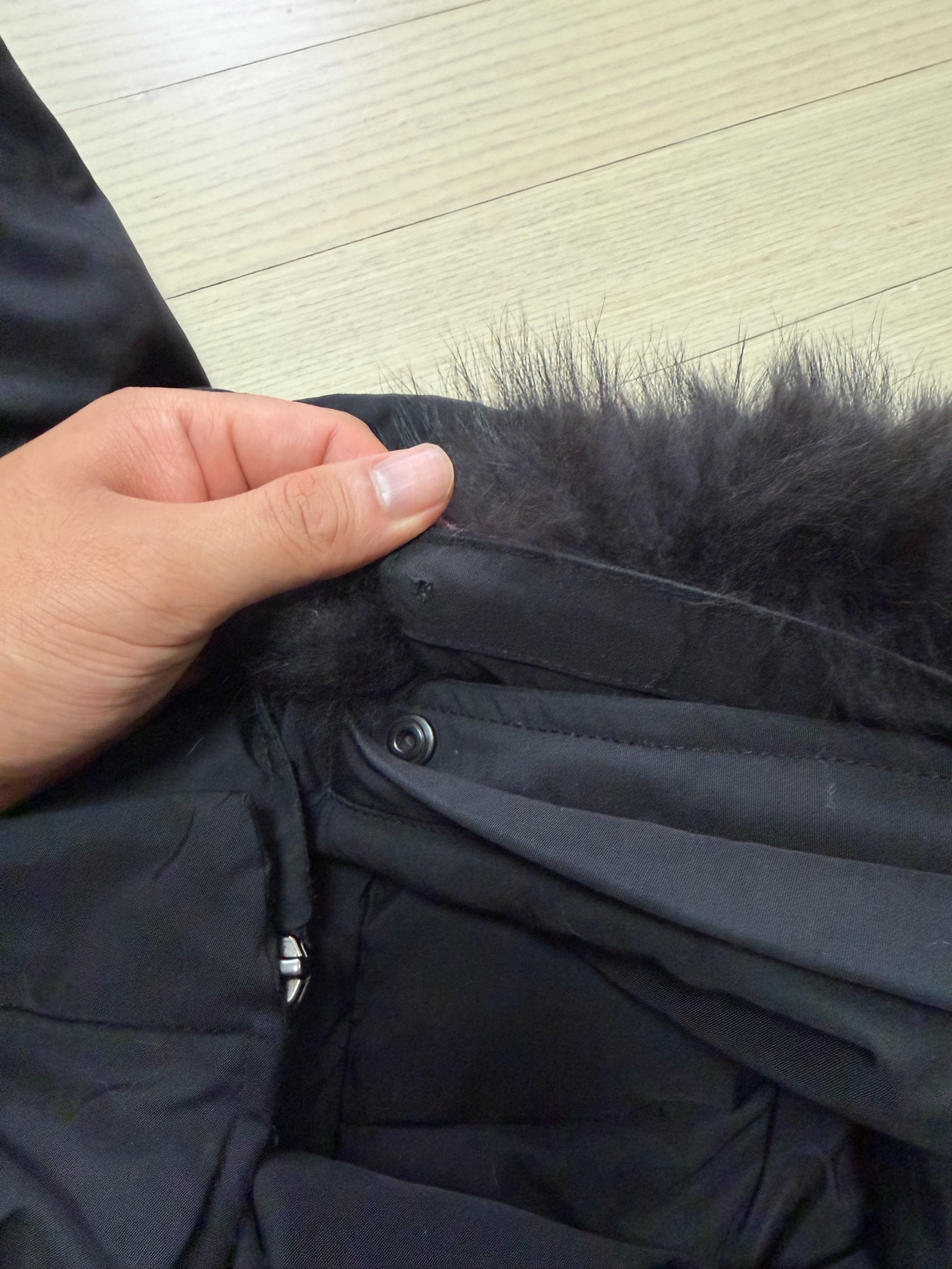 시스템옴므 너구리 퍼 구스다운 패딩 자켓 105 5