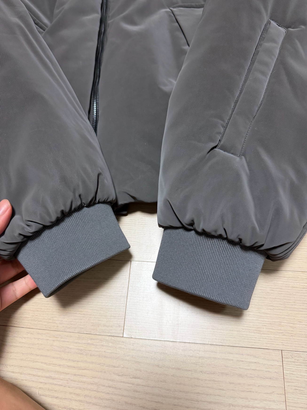 일꼬르소 벨벳라이크 ma-1 패딩 자켓 새상품 L 2