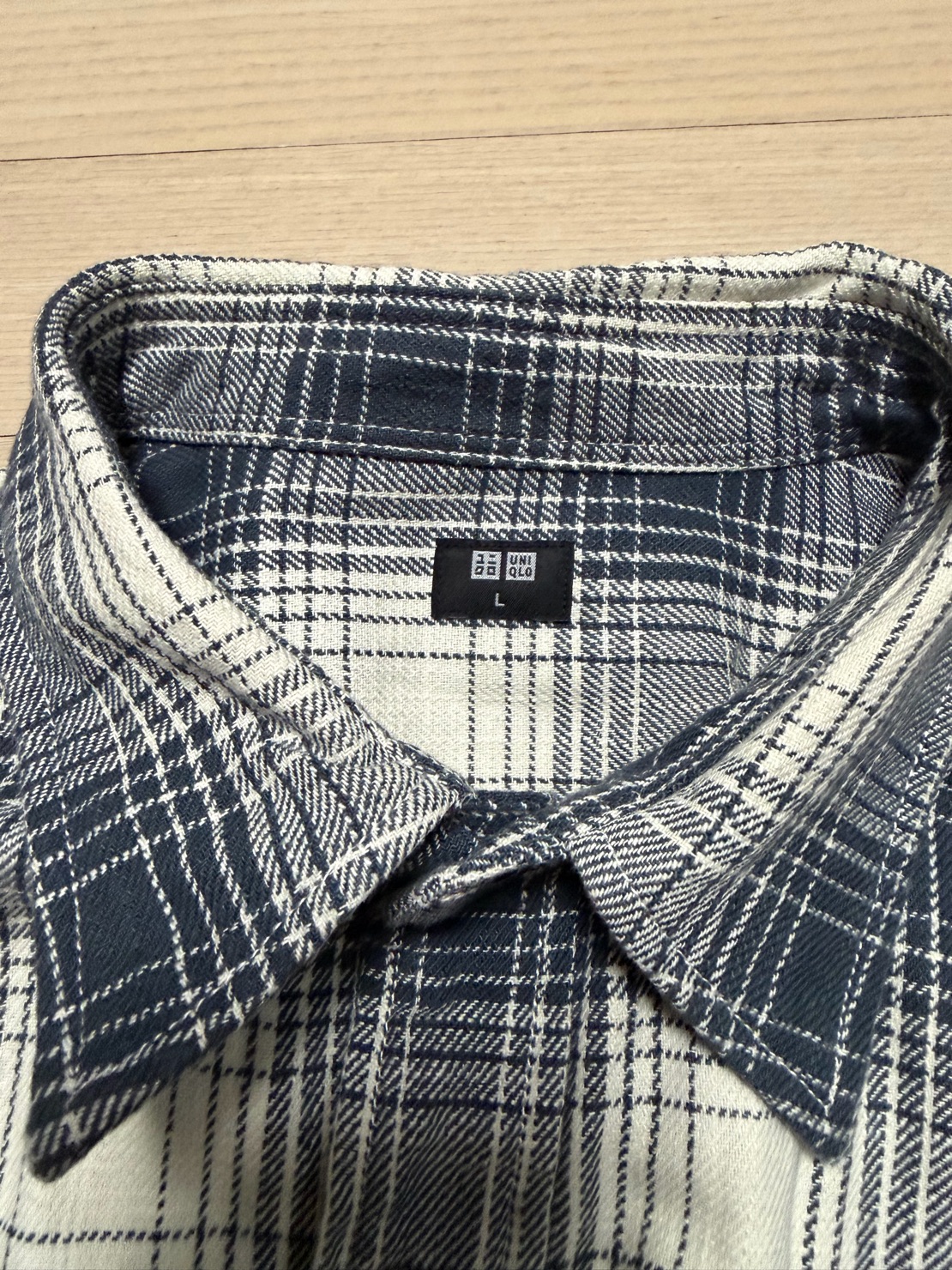 유니클로 투포켓 체크 셔츠 자켓 L 4