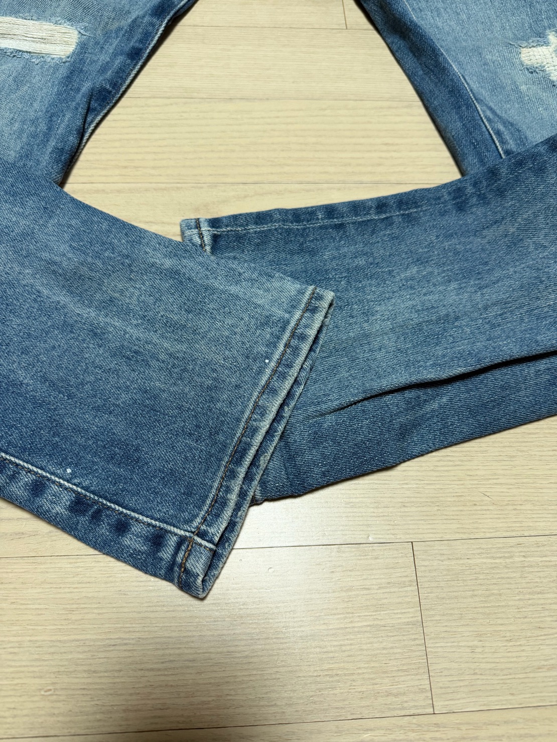 유니클로 명작 디스 워싱진 청바지 32 3