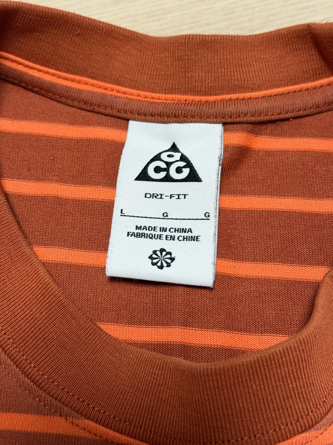 나이키 ACG 빅 스트라이프 반팔 티셔츠 L 100 4