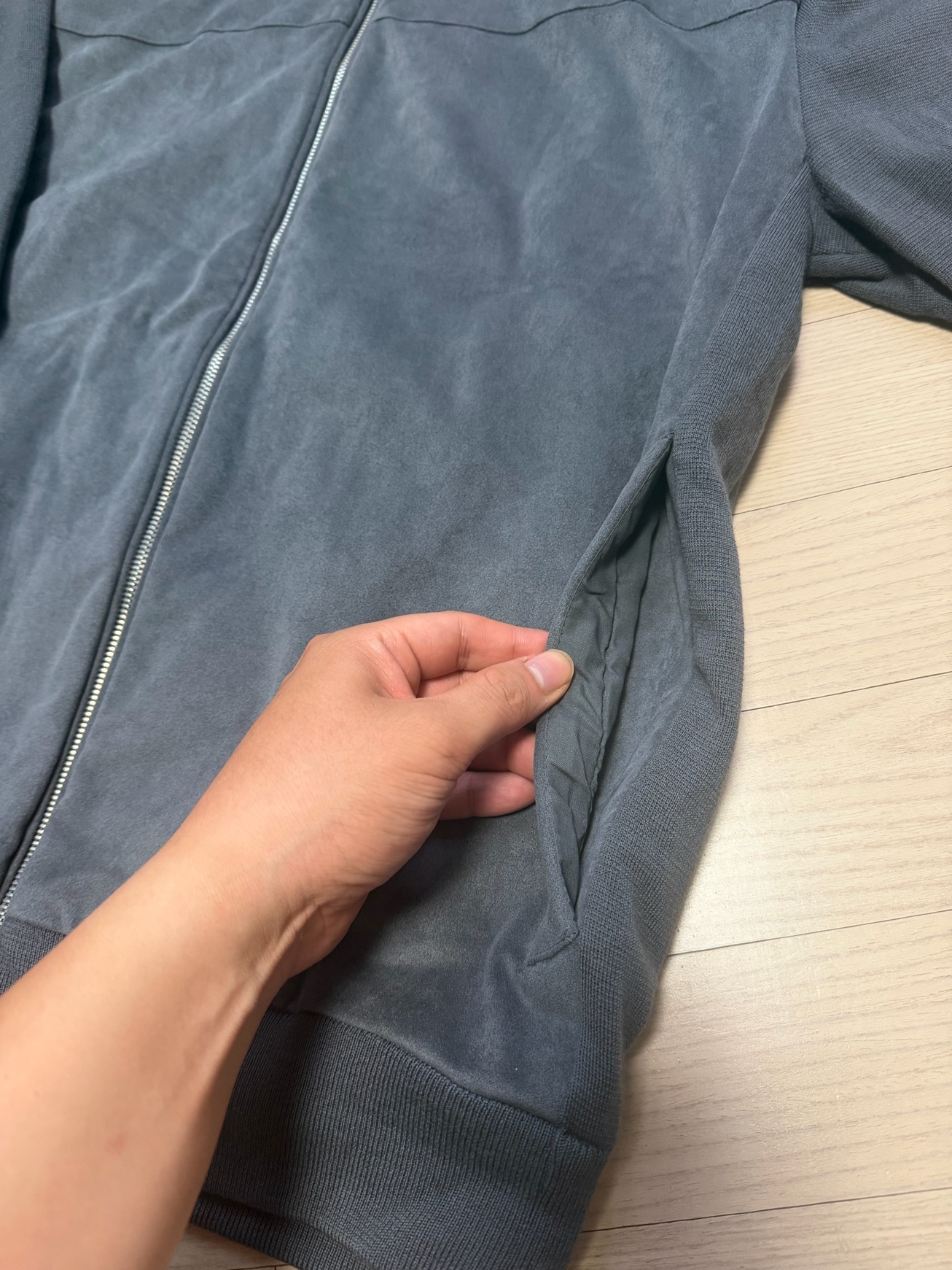 알레그리 스웨이드 터치 니트 가디건 XL 105 새상품 2