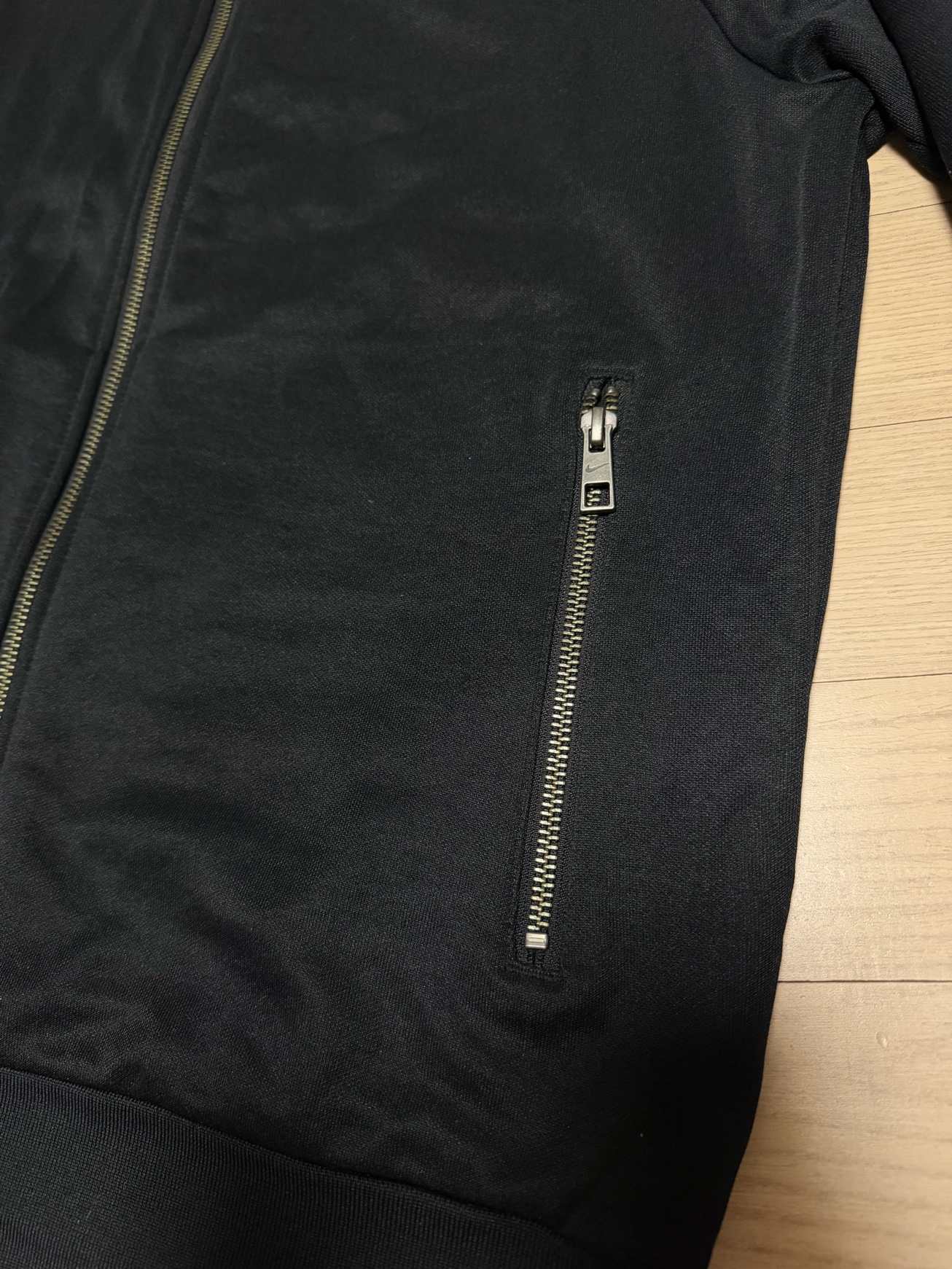나이키 솔로 스우시 집업 져지 자켓 블랙 M 95 5