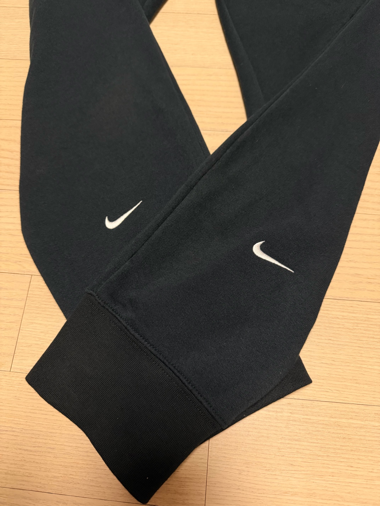 나이키 더블 스우시 자수 조거 팬츠 블랙 M 5