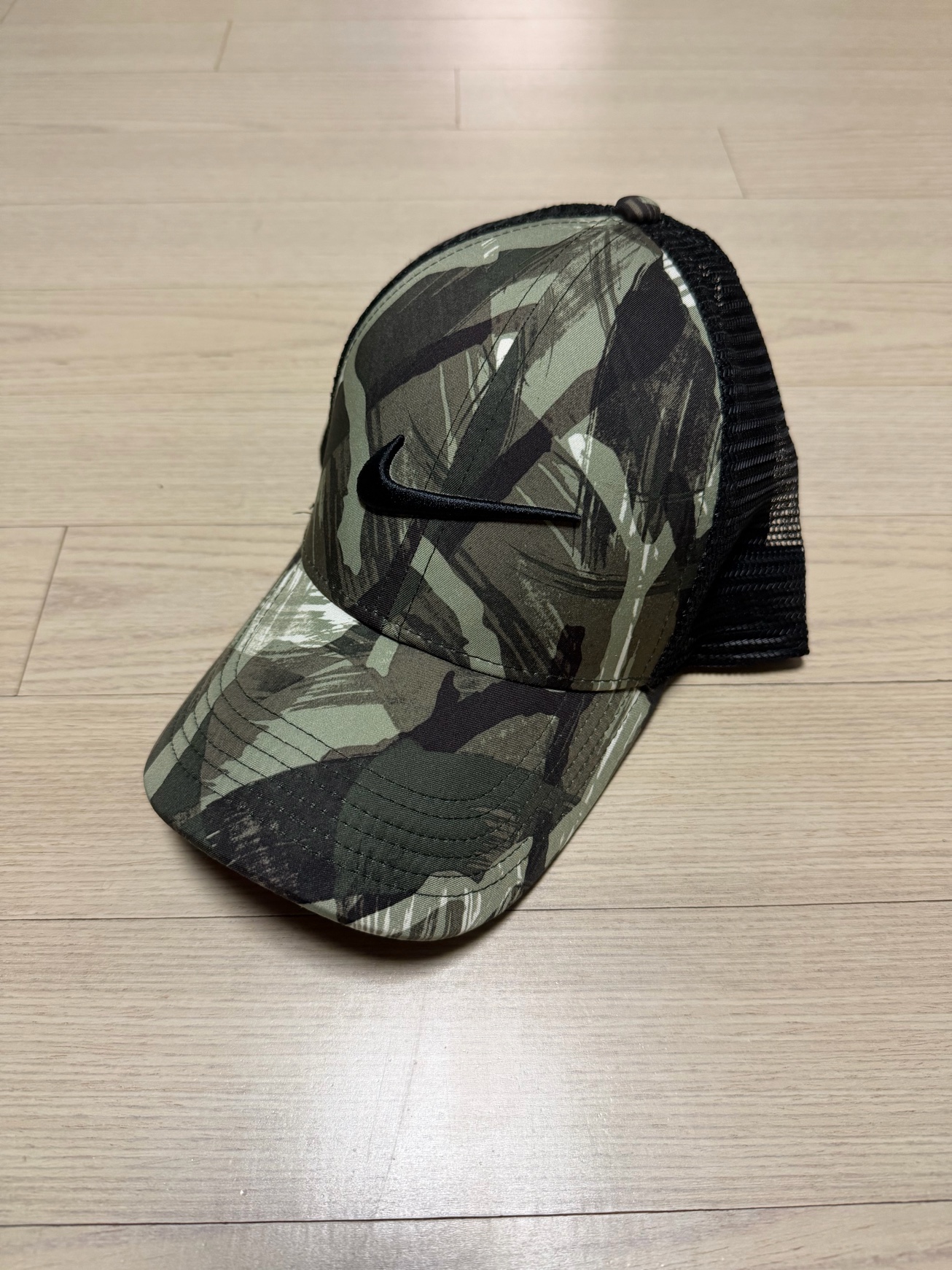 나이키 남성 카모 스우시 자수 메쉬캡 모자 2