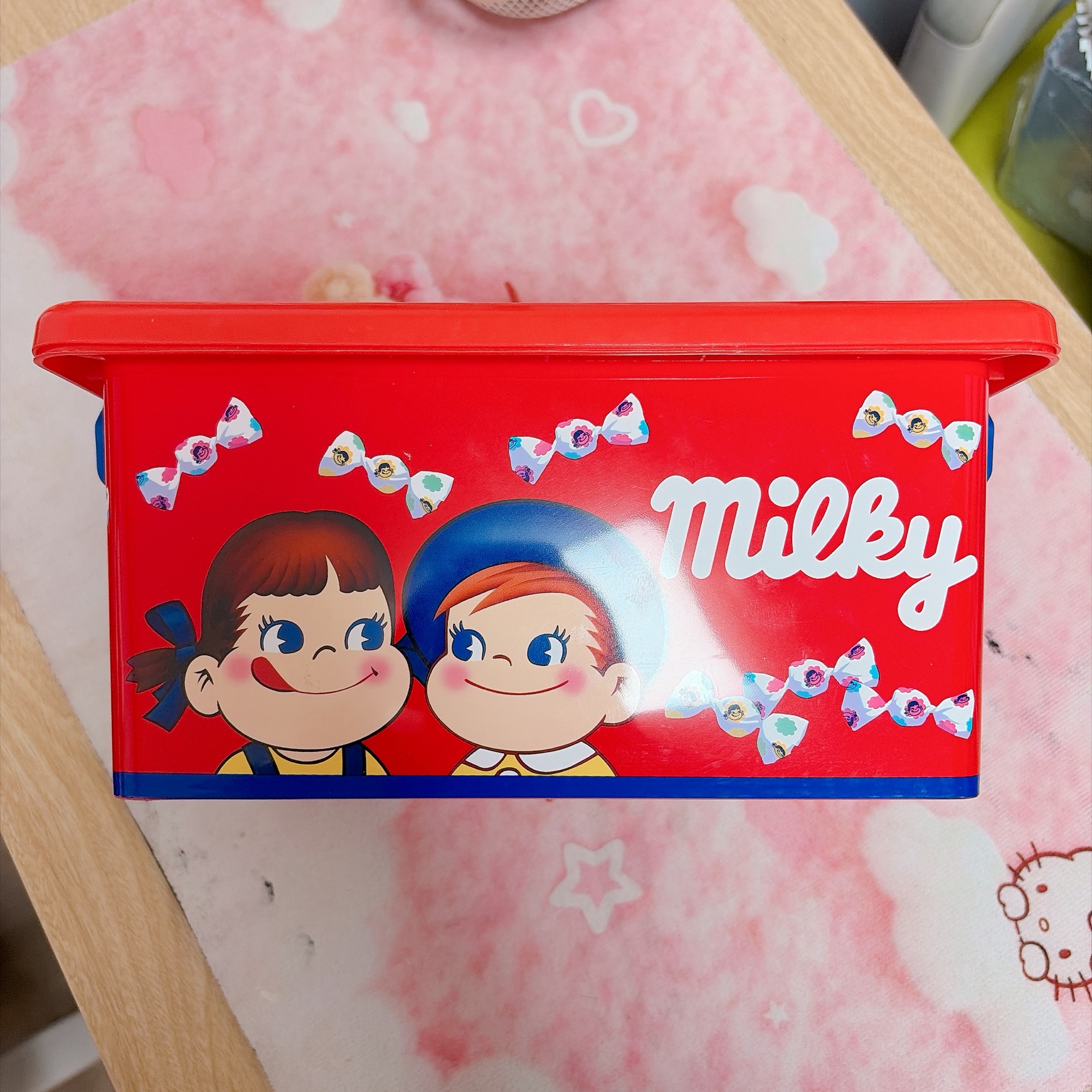 ❤️ 페코짱 정품 수납함 레드 일본 한정 산리오 레트로 2