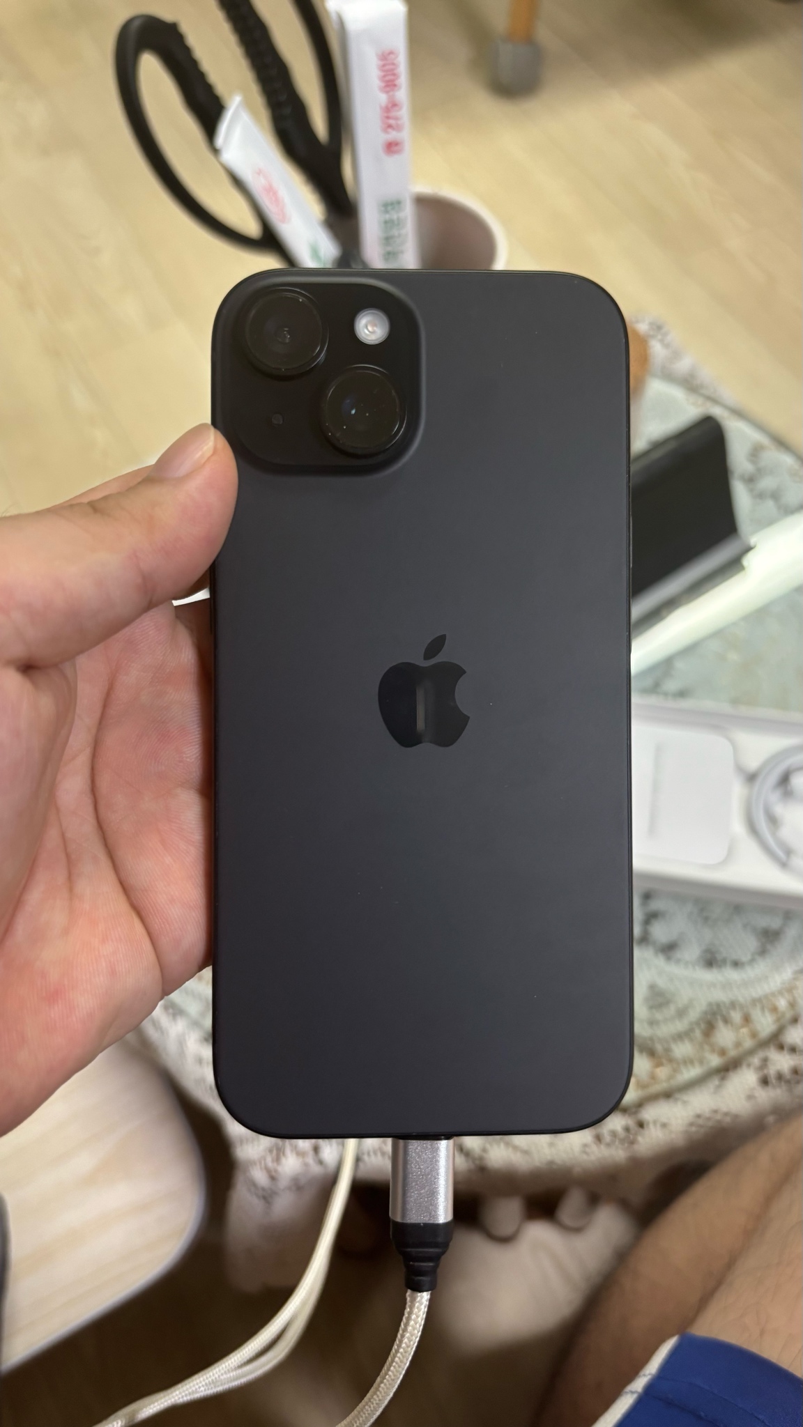 아이폰15 블랙 128gb 사이클 1회 2
